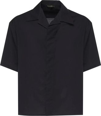 Giuliano Galiano Camicia - Heren - Korte mouwen Overhemden - Blauw - S - Overhemden