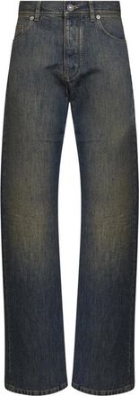 Fendi Lange Jeans - Dames - Regular Fit Jeans - Blauw - W27 - Katoen - Jeans