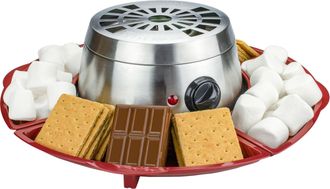 Brentwood TS-603 Indoor Electric Stainless Steel 8 Piece Smores Maker Set