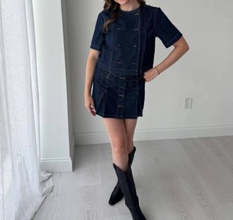 Mustard Seed Denim Darling Set In Blue