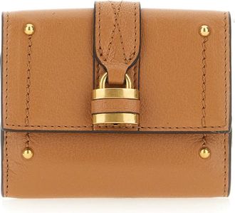 Chlo&eacute; Accessoires, Dames, Bruin, ONE Size, Leer, Mini Paddington Trifold Portemonnee