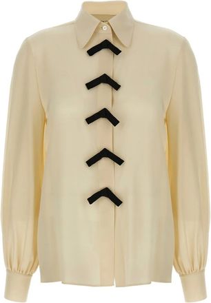 Valentino Garavani Camicia con fiocco - Toni neutri