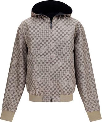 Gucci Mens Black Polyester Bomber Clothing