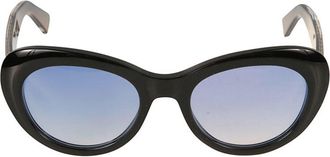 K&agrave;dor Capri Bold Gradient Blue Cat-Eye Sunglasses