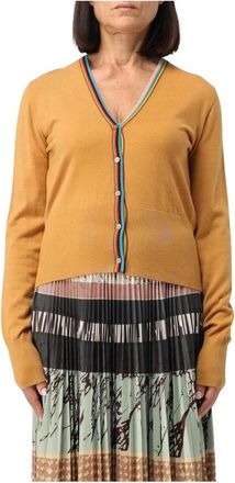 Paul Smith Merino Wool Cardigan - Dames - Vesten - Geel - M - Wol - Truien & Vesten