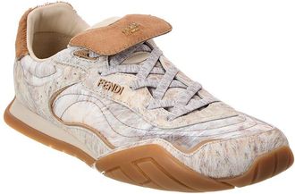 Fendi Fendi Wave Plus Suede Sneaker
