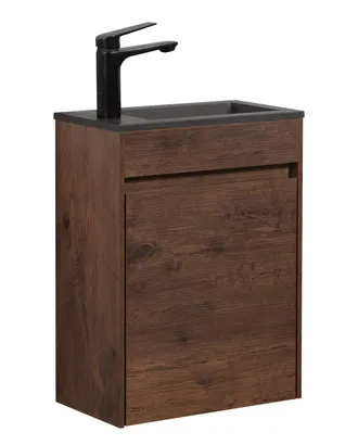 Badplaats Mueble Lavabo Para Aseo Sinta 40 X 22 Cm - Nogal Marr&oacute;n - Mueble