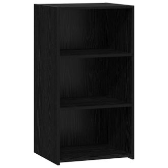 vidaXL Aparador Roble Negro 50 X 41 X 93 Cm Madera De Ingenier&iacute;a Vidaxl