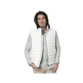 Herno Gewatteerde Vest - Heren - Bodywarmers - Wit - L - Linnen - Jassen