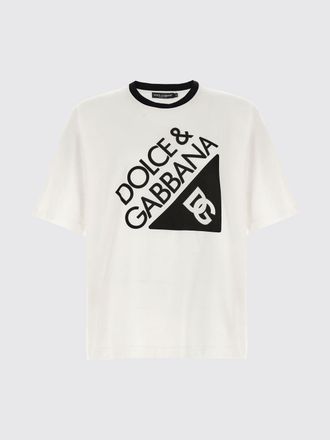 Dolce & Gabbana T-shirt in cotone con stampa logo Dolce & Gabbana