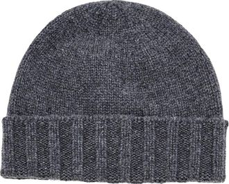 Drumohr Cap Two Colours Beanie - Dames - Hoeden - Grijs - ONE Size - Kasjmier - Accessoires