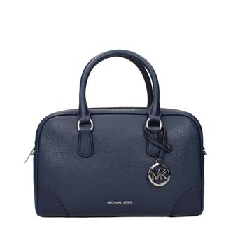 Michael Kors Thompson Handtasche f&uuml;r Damen Blau/Marineblaues Leder
