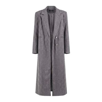 Twentyfourhaitch Dames, Mantels, Grijs, Maat: 2XL Zijde