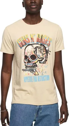 Lucky Brand Guns N Roses Painted Cotton Graphic T-Shirt in Eucalyptus at Nordstrom, Size Xx-Large