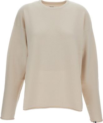 Extreme Cashmere Off White Cashmere-Blend N.493 Oversized Sweater