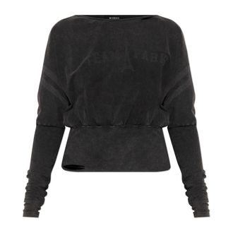 Misbhv Logo T-Shirt - Dames - Longsleeves - Zwart - XS - Katoen - Tops