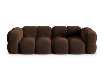 Cosmopolitan Design Sof&aacute; 4 plazas de terciopelo chocolate