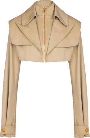 Balmain Giacca crop - Toni neutri
