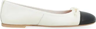 Via Roma 15 Schoenen, Dames, Wit, 36 EU, Leer, Ballerina Ountale Flats