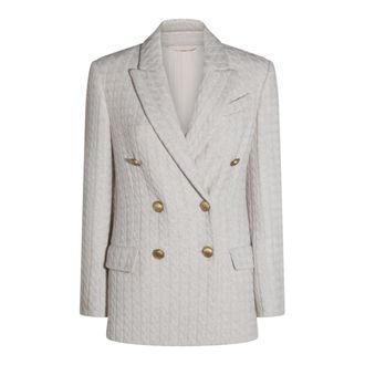 Brunello Cucinelli Jackets Madre Perla-Donna