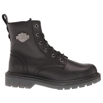 Harley-Davidson Harley Davidson Asherton 5 Inch Lace Leather Mens Ankle Boots - Black - Size:UK 10.5