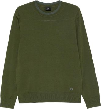 Paul Smith crew-neck wool sweater - men - Merino - S - Green