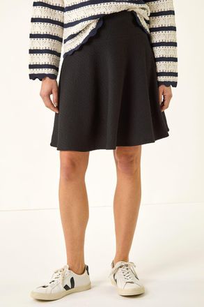 Roman Textured Skater Skirt