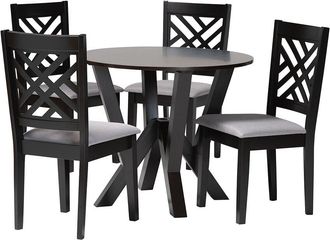 Baxton Studio Elise Modern 5pc Dining Set