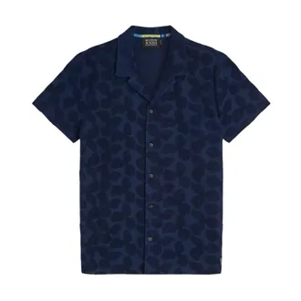Scotch & Soda Hemd - Heren - Overhemden - Blauw - Maat: M