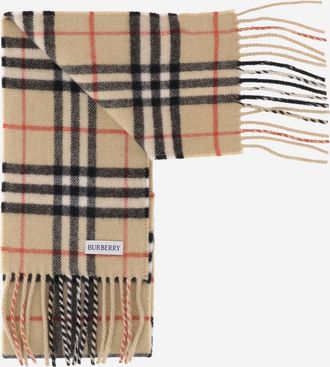 Burberry Cashmere Check Scarf - Multicolor