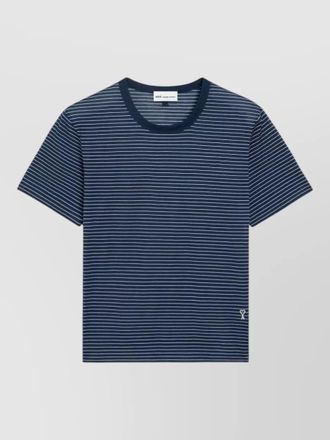Ami short sleeves striped t shirt round neck