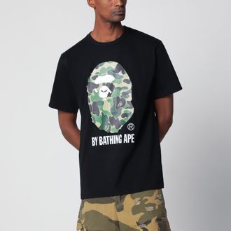 A Bathing Ape T-shirt nera con stampa mimetica