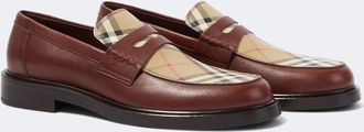 Burberry Mocasines Burberry Check de piel