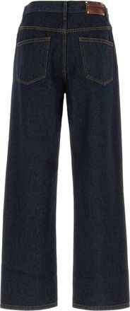 Dries Van Noten Mens Denim Pine Den Jeans Indigo Exterior: Cotton Pantaloni Trousers