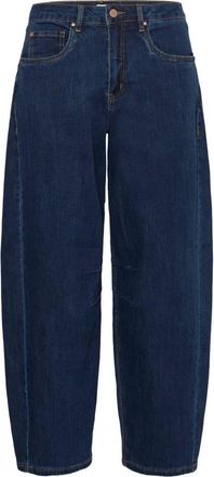 Cream Jeans, Dames, Blauw, W33 L32, Denim, Wijde Jeans
