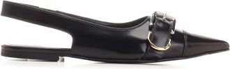 Givenchy Voyou Flat Slingback - Dames - Ballerinas - Zwart - 37 1/2 EU - Leer - Schoenen