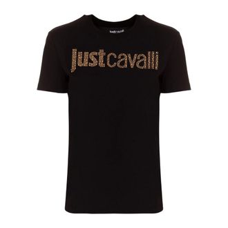 Just Cavalli T-Shirts, female, Black, Size: 2XS T-shirts and Polos