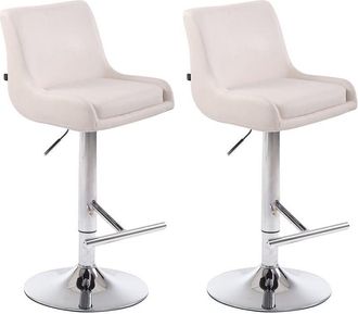 Clp Clp - Set De 2 Taburetes Club Blanco Cromado