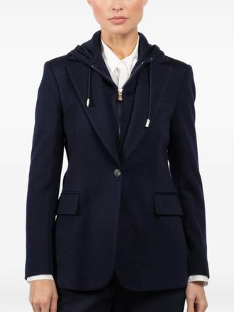 Eleventy hooded tailored blazer - Blauw
