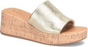 B&oslash;rn Savia Platform Wedge Sandal in Champagne at Nordstrom Rack, Size 10