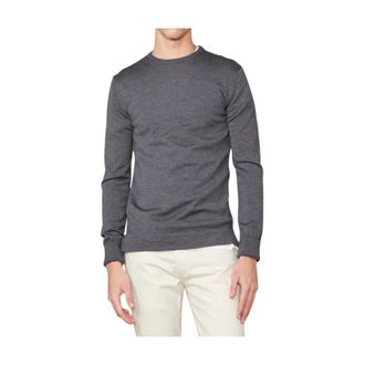 Officine G&eacute;n&eacute;rale Round-neck Knitwear, male, Gray, M, Merino Crew-neck Jumper