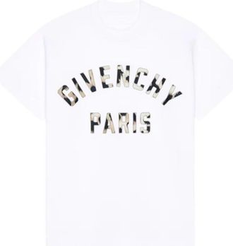 Givenchy White Logo Crew Neck T-Shirt