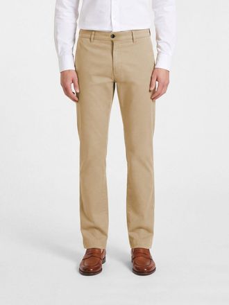 Incotex Slim Fit Stretch Cotton Chino Trousers with Slash Pockets
