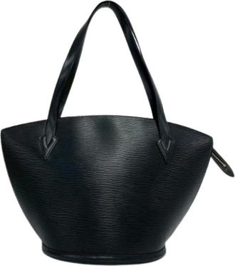 Louis Vuitton Pre-owned Tote Bags, female, Black, Size: ONE SIZE Pre-owned Saint Jacques Epi Leather Tote Bag