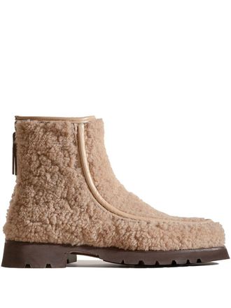 Hereu Womens Armenta Low Shearling Boots