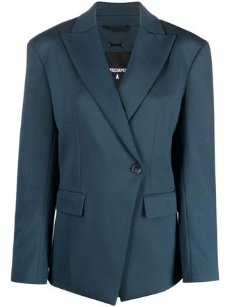 Patrizia Pepe peak-lapels double-breasted blazer - Blue