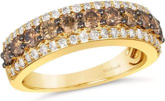 Le Vian Ladies Chocolate And Honey Rings set in 14K Honey Gold