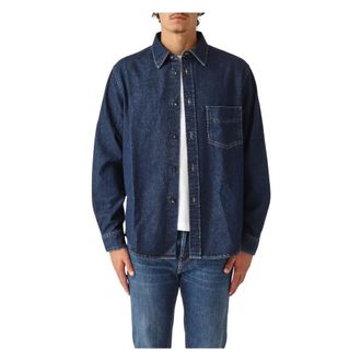 Jacob Cohen Heren, Overhemden, Blauw, Maat: L Katoen