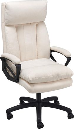 MID.YOU Mid.you Chefsessel, Beige, Holz, Metall, Kunststoff, Textil, Pappel, Sperrholz, Drehkreuz, 66x114-122x71 cm, Sitzfläche 360° drehbar, Büromöbel, Büros