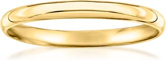 Ross-Simons 2mm 18kt Yellow Gold Polished Ring